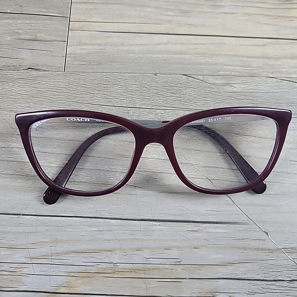 Coach Eyeglasses HC6124 5509 Solid Oxblood Metal Size 53-17-140 FRAMES ONLY - Picture 7 of 14